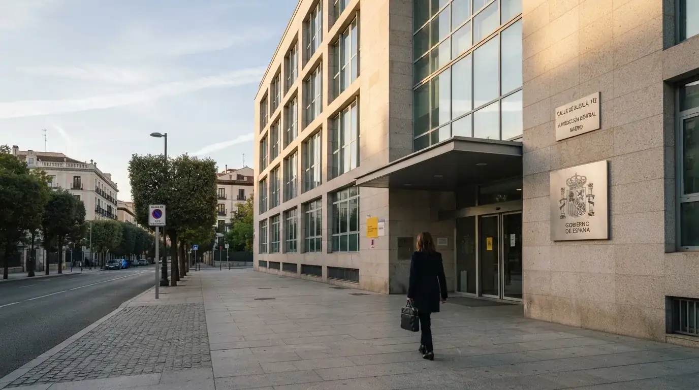La fachada de la sede de la Dirección General de Ordenación del Juego en Madrid con el logotipo institucional visible